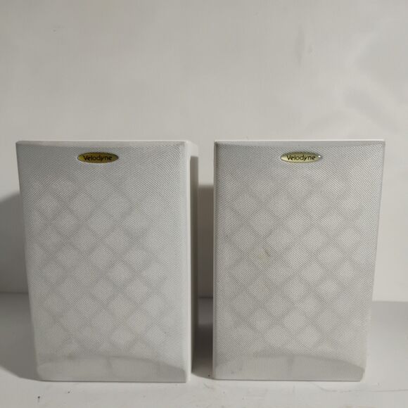 Pair Rare White Velodyne CHT-14WV Bookshelf Satellite Speakers 2002 - Picture 1 of 16